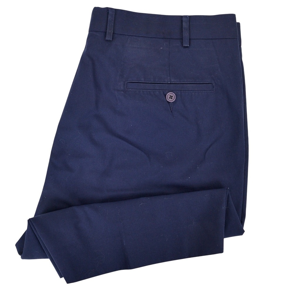 The English Sports Shop Shorts Mens 38 Navy Blue Pleated Royal Poplin Poly Cott‎